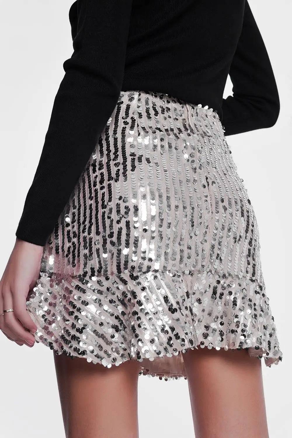 shiny gold skirt - Skirts
