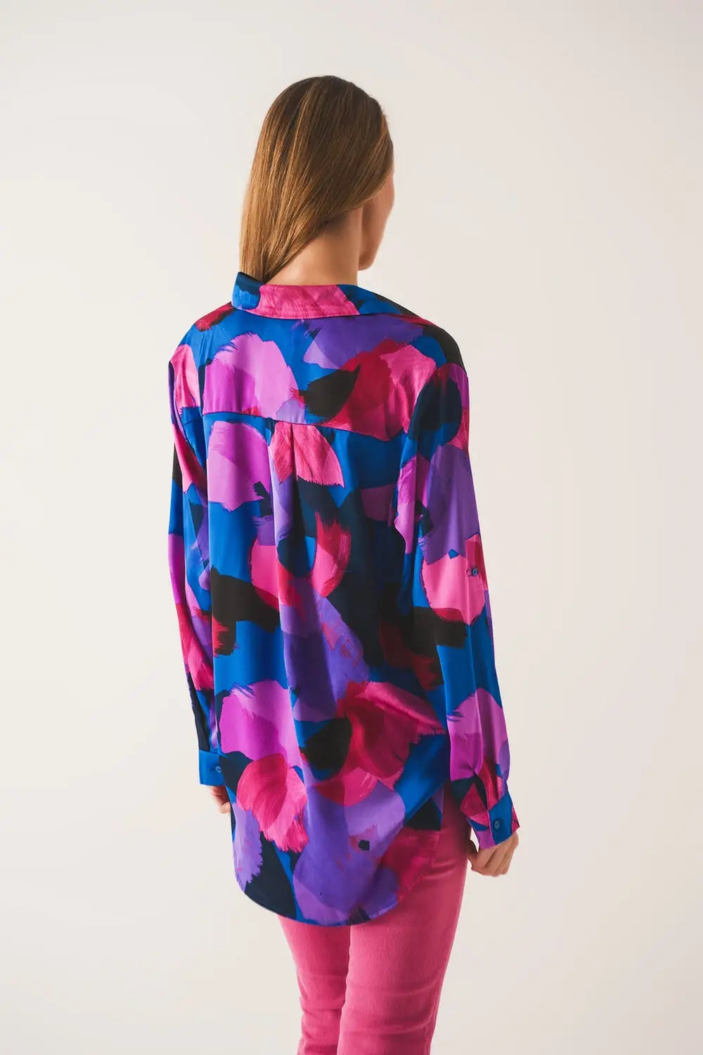 Shirt in purple floral print - Shirts