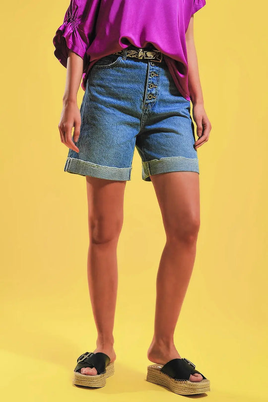 Q2 Short boutonné à l&
