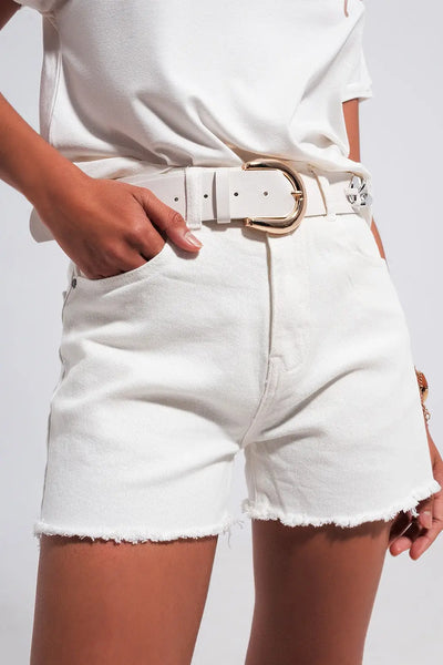 Short in white - Jeans