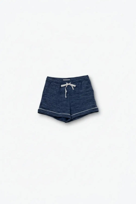 Q2 Short sportif bleu à lacets