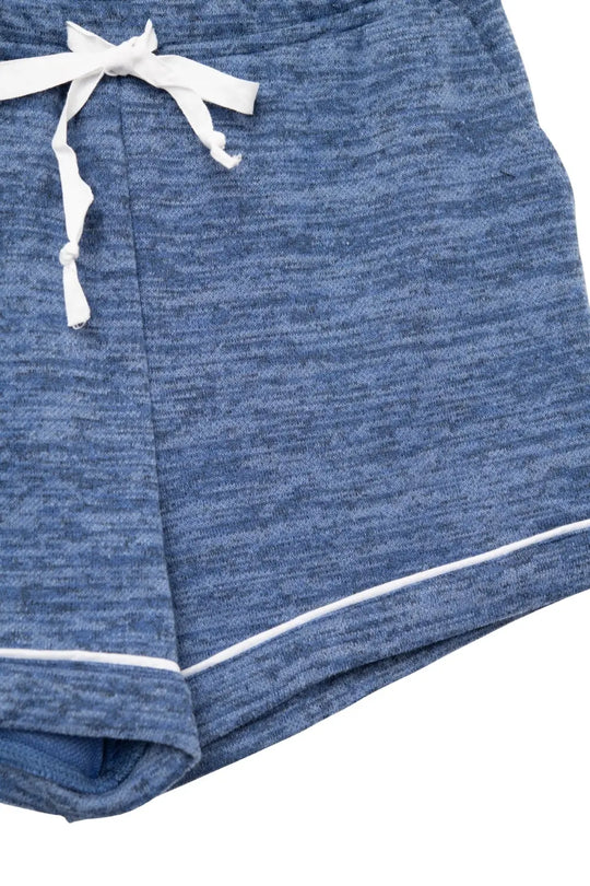 Short sportif bleu à lacets - Pantalons