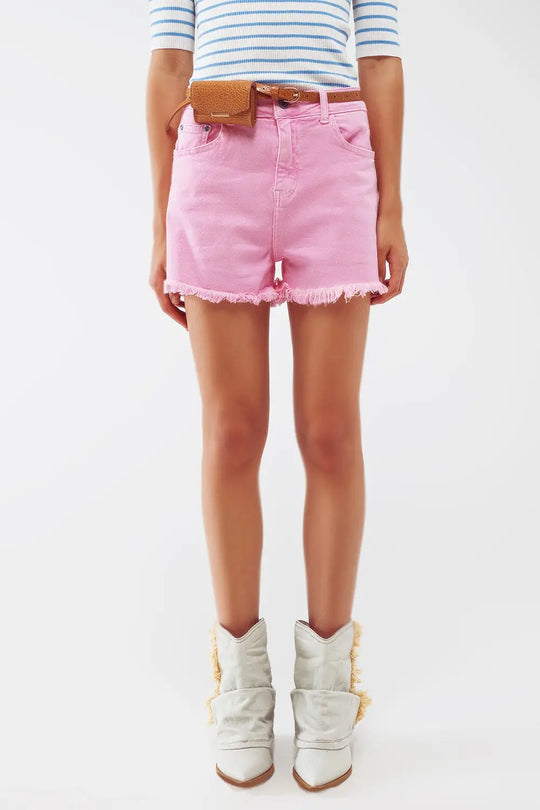Shorts in pink - Jeans