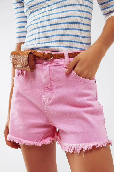 Shorts in pink - Jeans