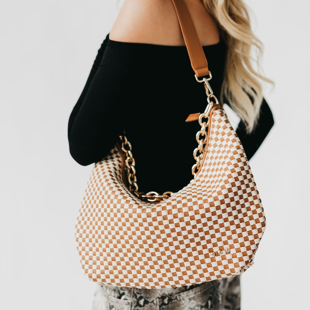 Sienna Slouchy Woven Shoulder Bag - NEW COLORS!