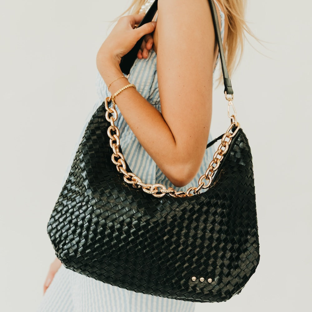 Sienna Slouchy Woven Shoulder Bag - NEW COLORS! - MELISSA JEAN