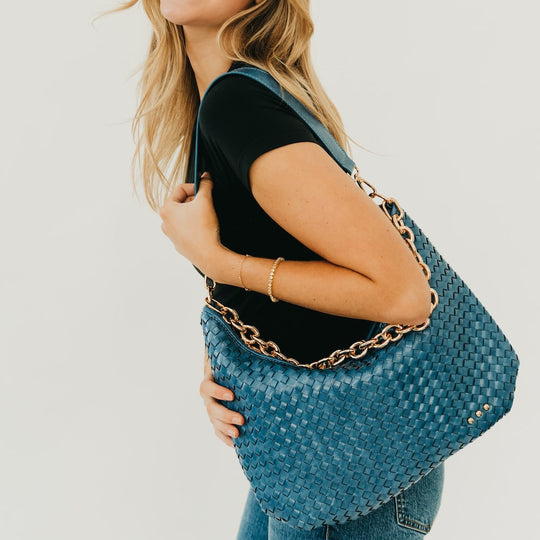 Sienna Slouchy Woven Shoulder Bag - NEW COLORS!
