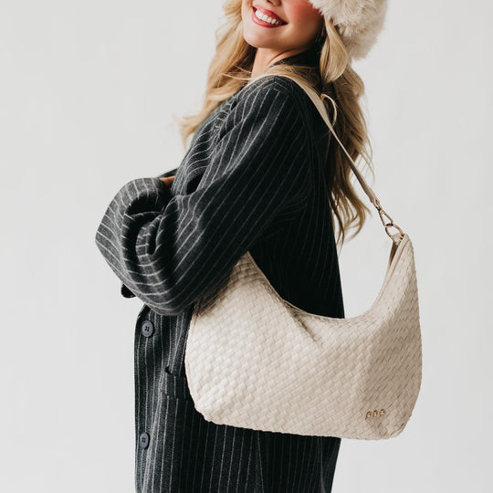 Sienna Slouchy Woven Shoulder Bag - NEW COLORS!