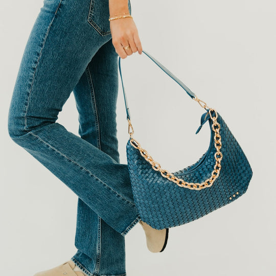 Sienna Slouchy Woven Shoulder Bag - NEW COLORS! - MELISSA JEAN