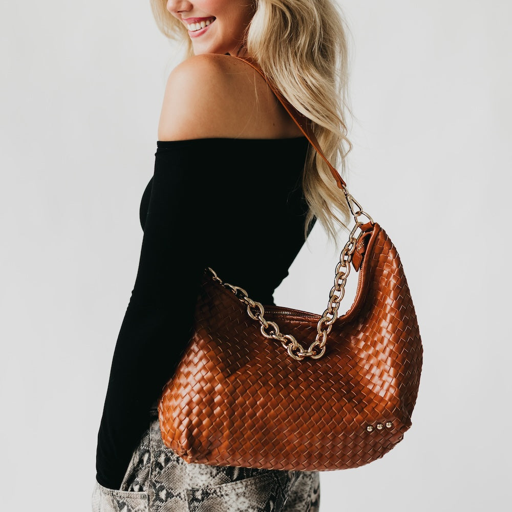 Sienna Slouchy Woven Shoulder Bag - NEW COLORS! - MELISSA JEAN