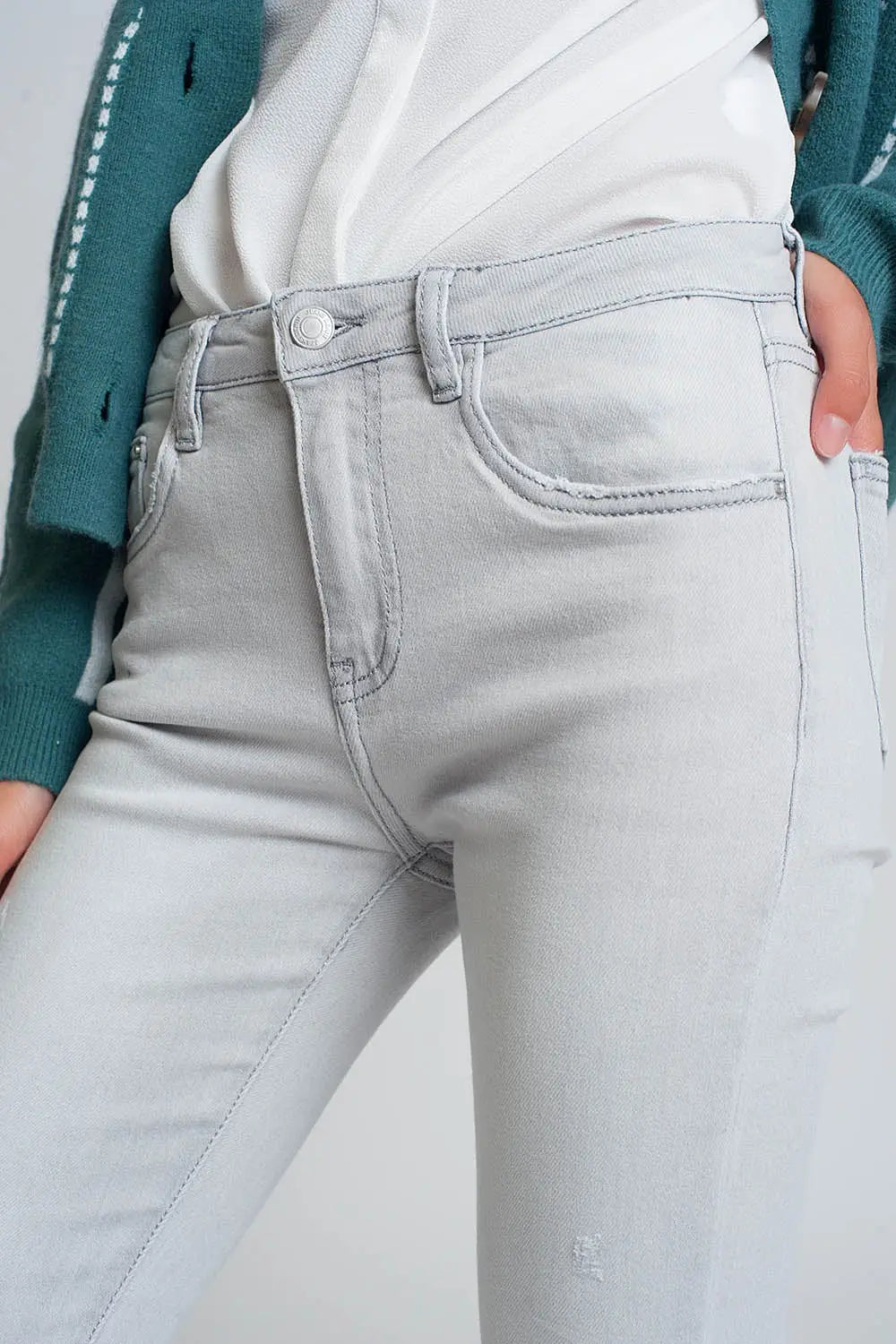 Skinny jeans in grey - Jeans
