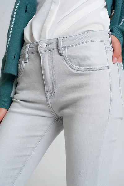 Skinny jeans in grey - Jeans