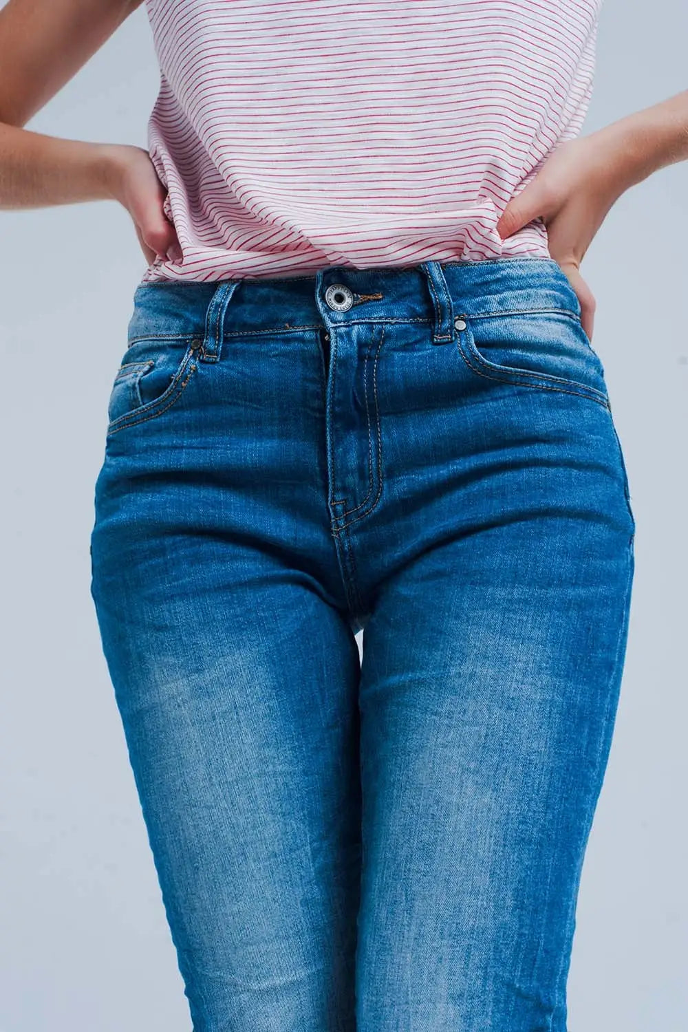 Skinny jeans with crinkle effect - Jeans