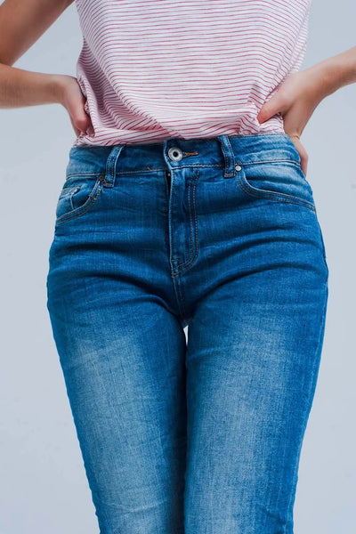 Skinny jeans with crinkle effect - Jeans
