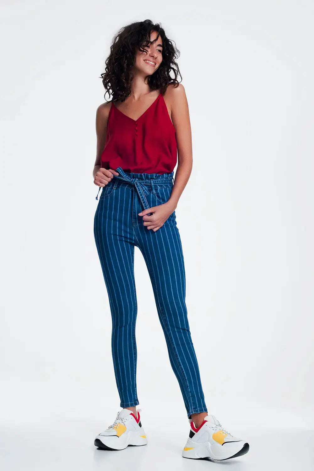 skinny jeans with pinstripe - Jeans