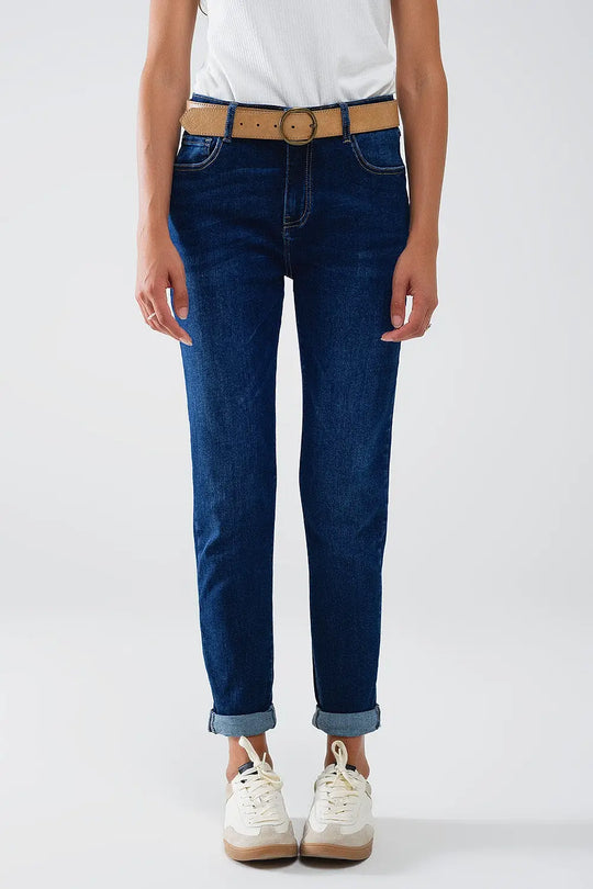 Skinny mid rise Jeans in dark wash - Jeans