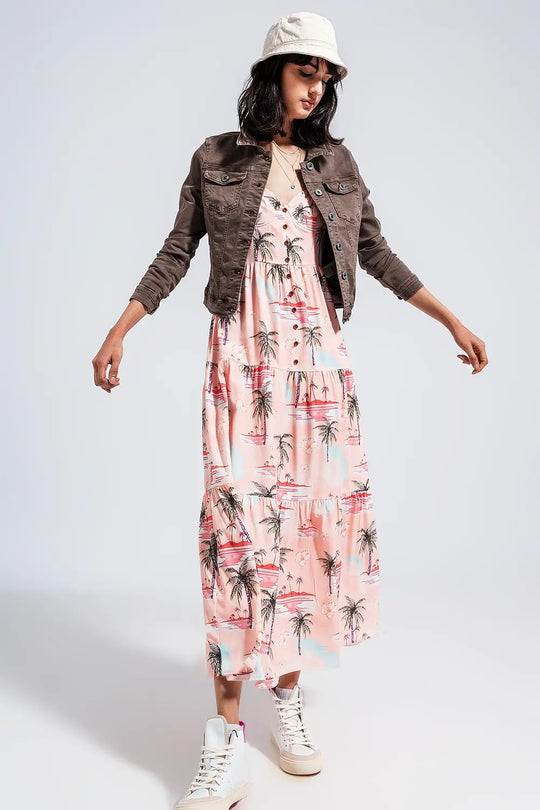 Slim denim trucker jacket in chocolate - Coats and Jackets