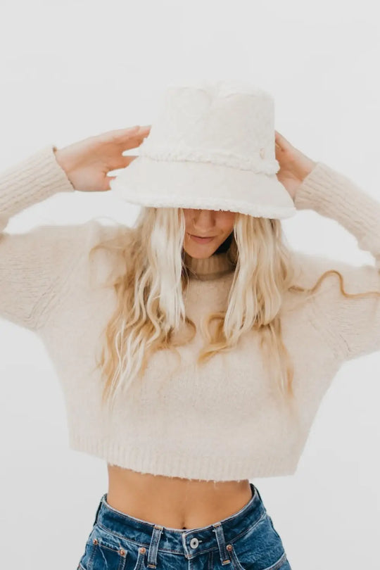 Slope Style Quilted Fur Trim Bucket Hat - Bucket Hat