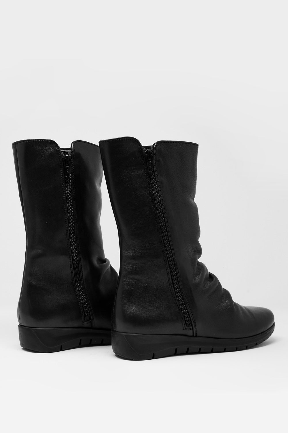 slouch calf length boot