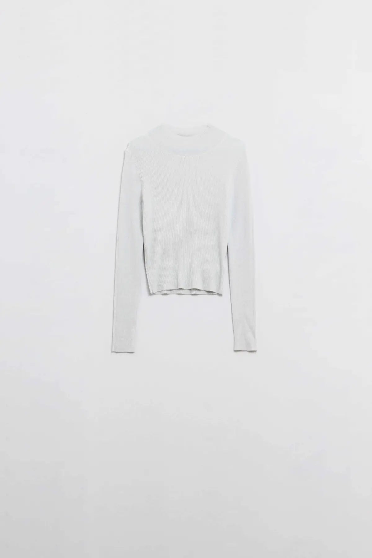 grey glitter trutle neck long sleeve Sweater - Sweaters