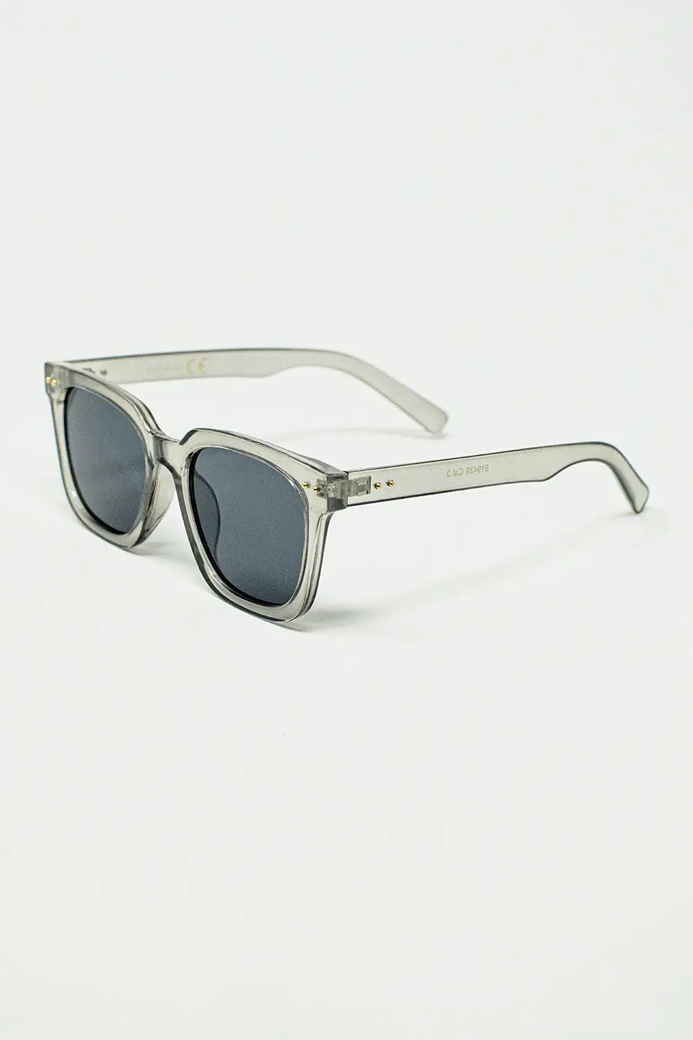 square bevel frame sunglasses in grey - One Size / Grey