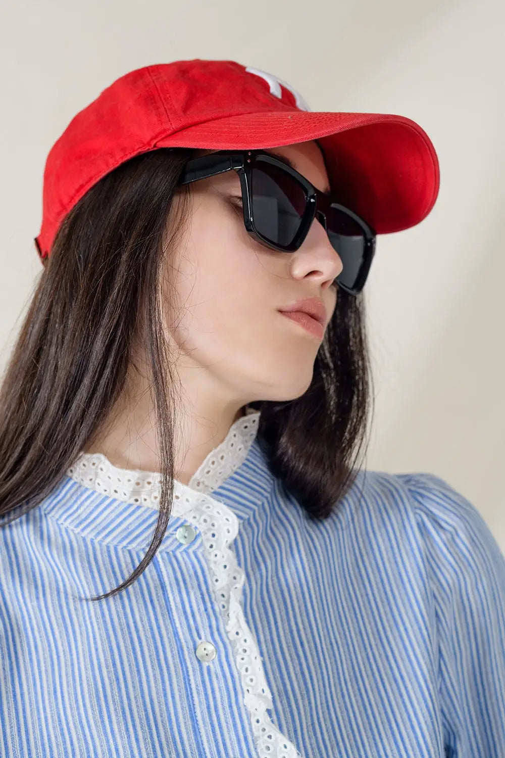 Square Chunky Black Sunglasses - One Size / Black