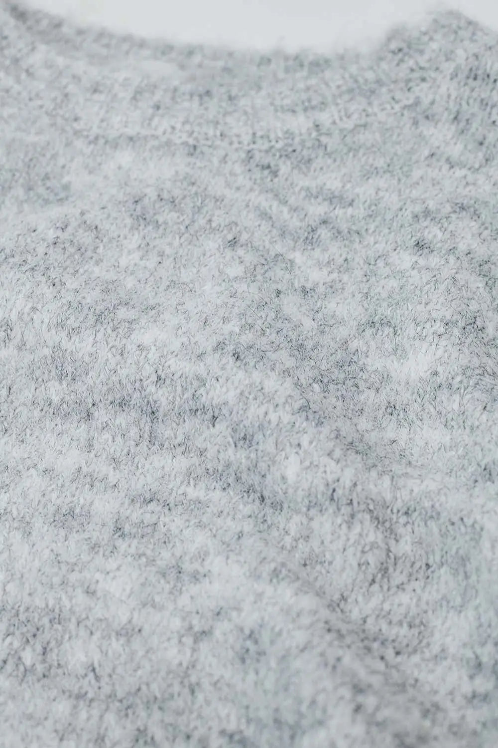 standard fit soft knit sweater in grey - Sweaters
