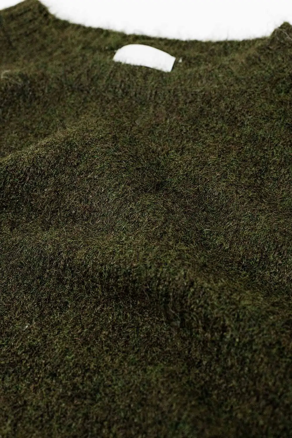 standard fit soft knit sweater in khaki - Sweaters