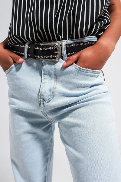 Straight leg jeans in vintage lightwash - Jeans
