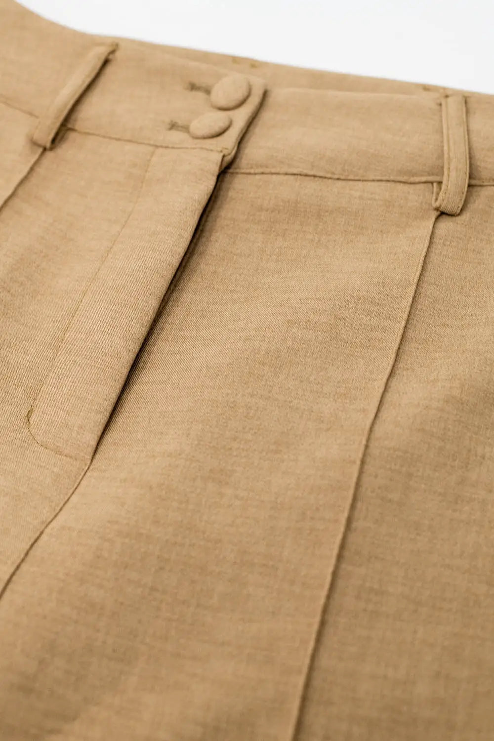 Straight Leg Tailored Pants In Camel - Pants