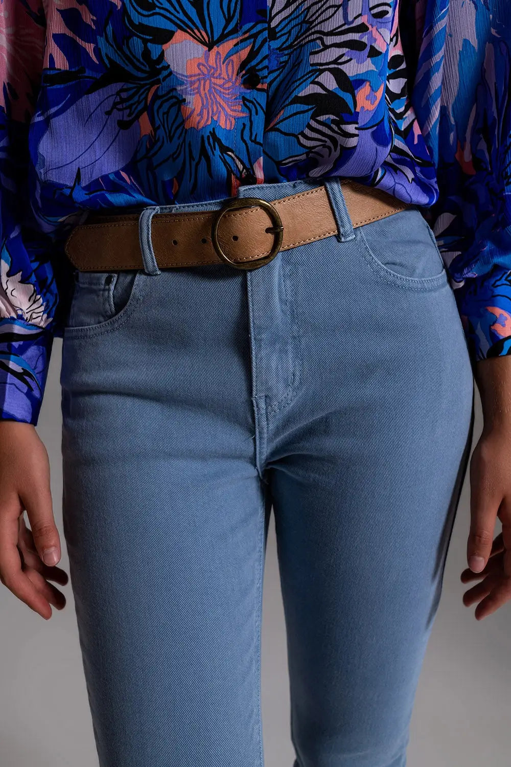 Stretch Cotton skinny jeans in blue - Jeans