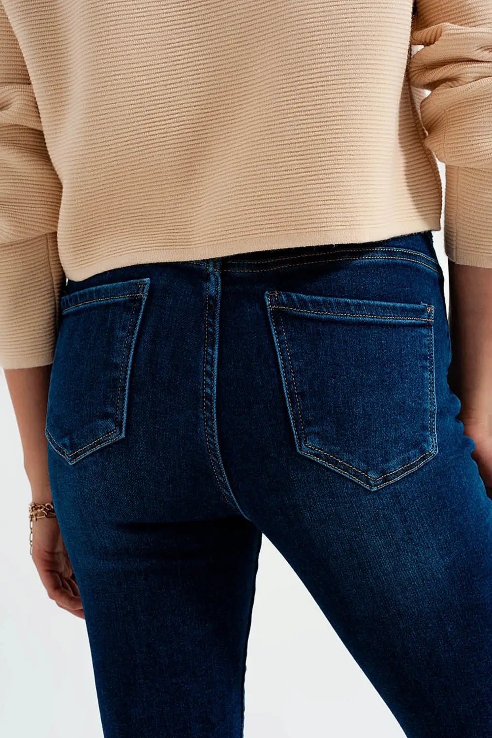 Stretch flare jeans in midwash - Jeans