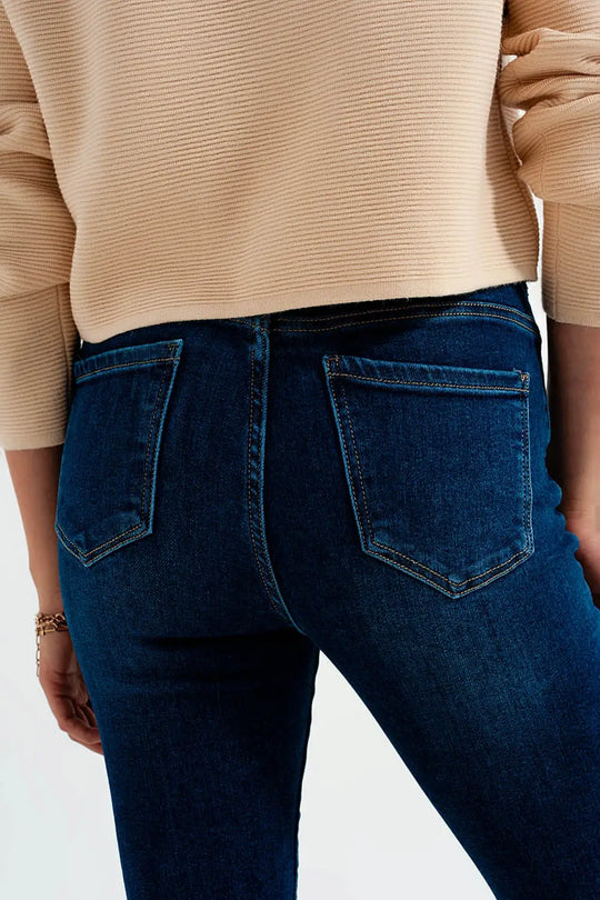 Stretch flare jeans in midwash - Jeans