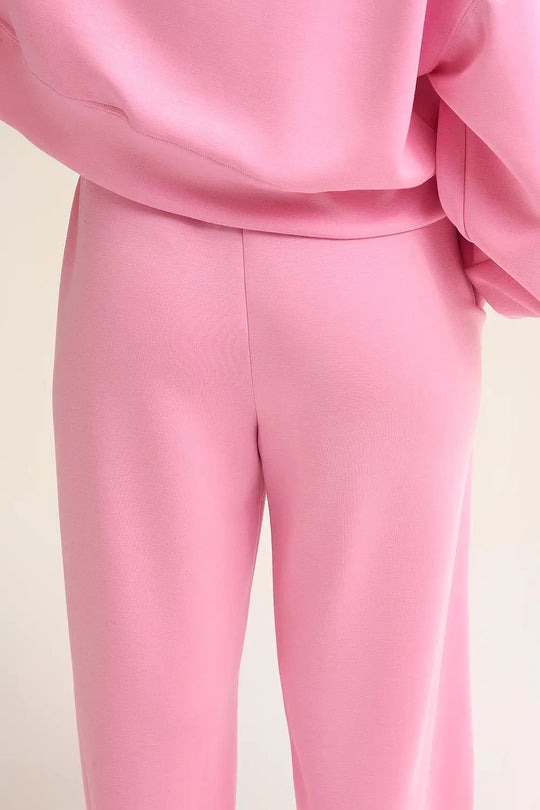 Super-Soft Knit Jogger Pants in pink with Drawstring Waist - One Size / Pink - Pants
