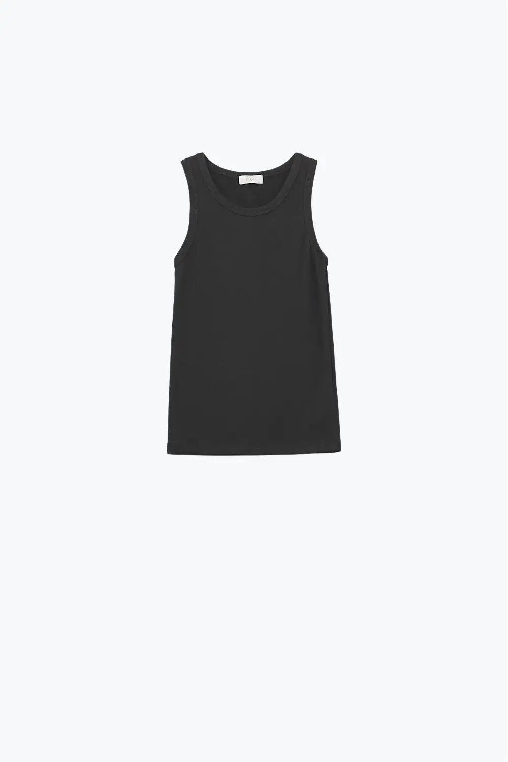Q2 Super Soft Knitted Basic Tank in black