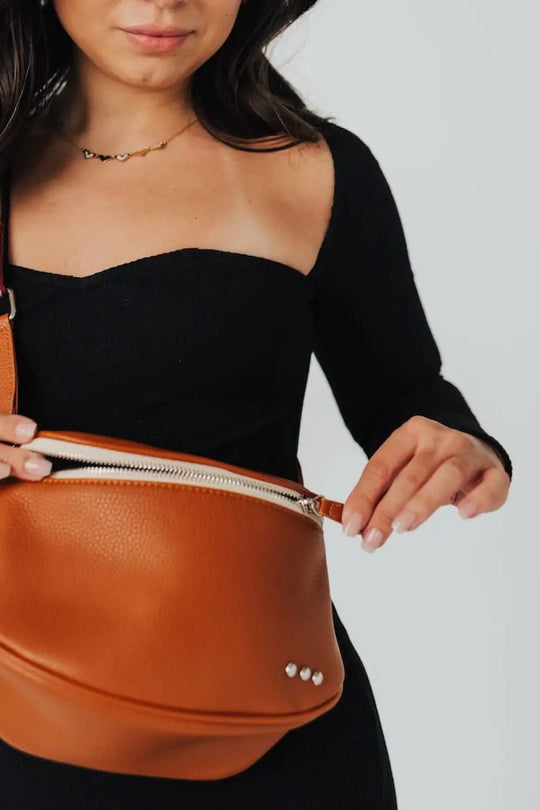 Sutton Crossbody Sling Bag - Brown - Crossbody Bag