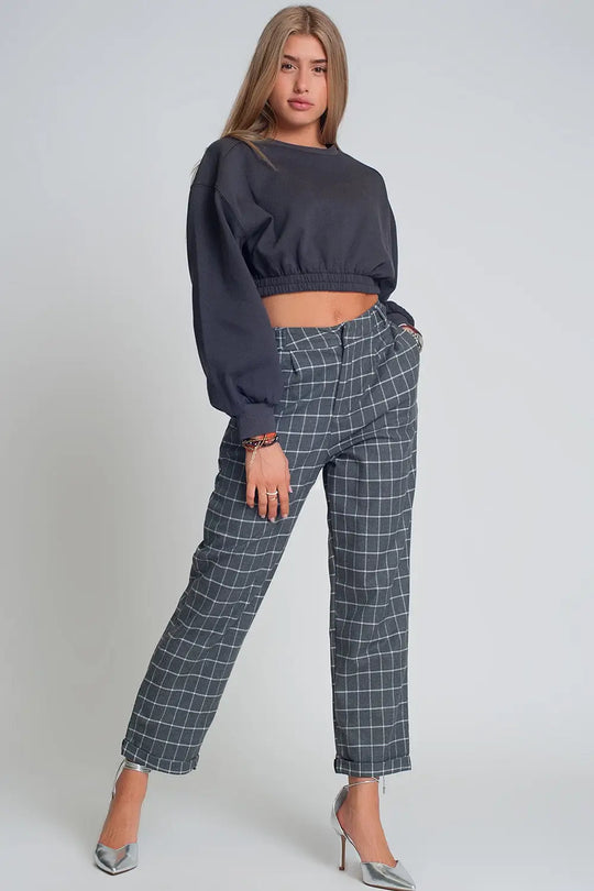 Sweatshirt sport court gris foncé - Pulls