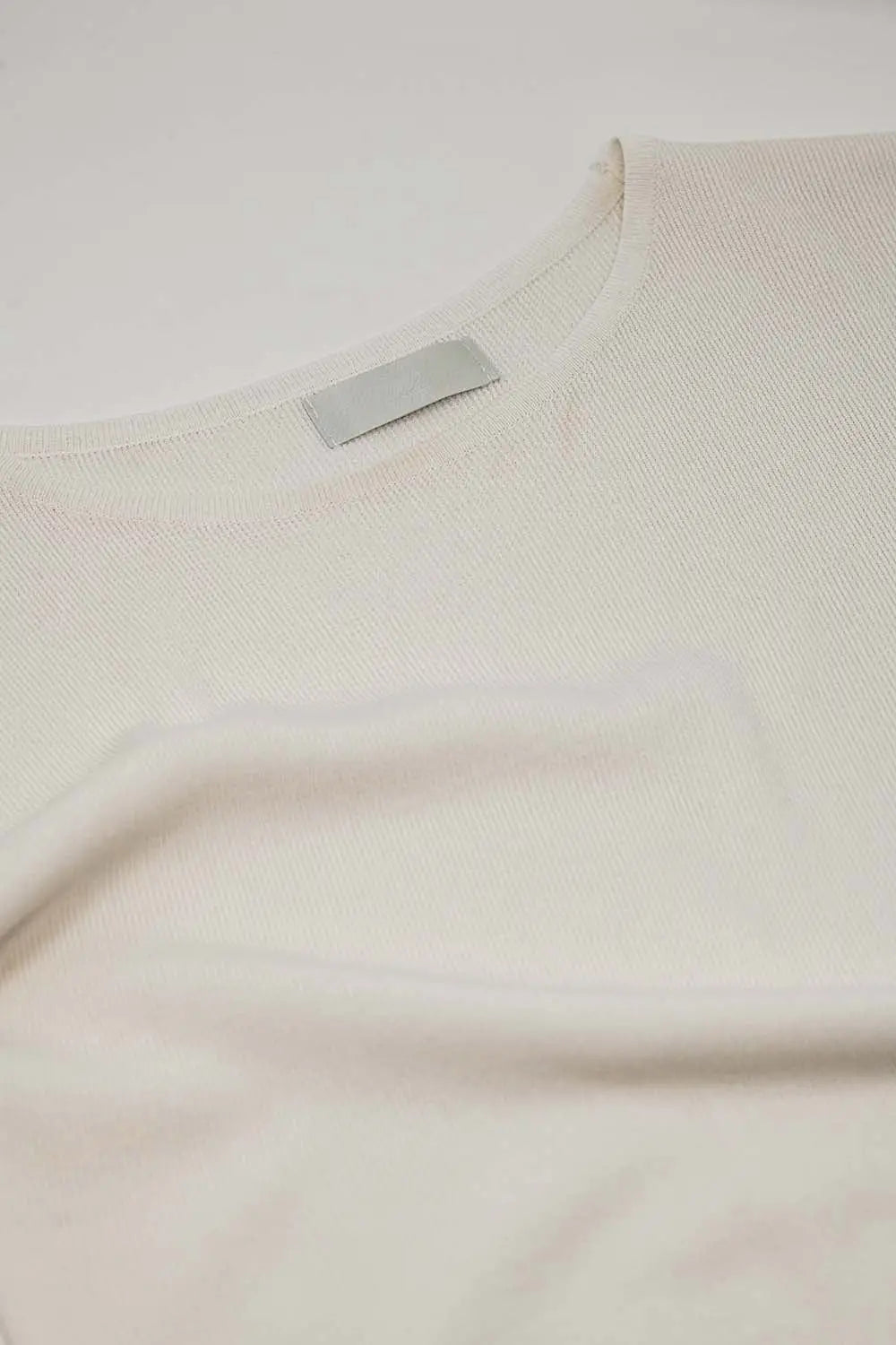 T-shirt à manches courtes en maille croisée blanc - One Size / blanc - Pulls