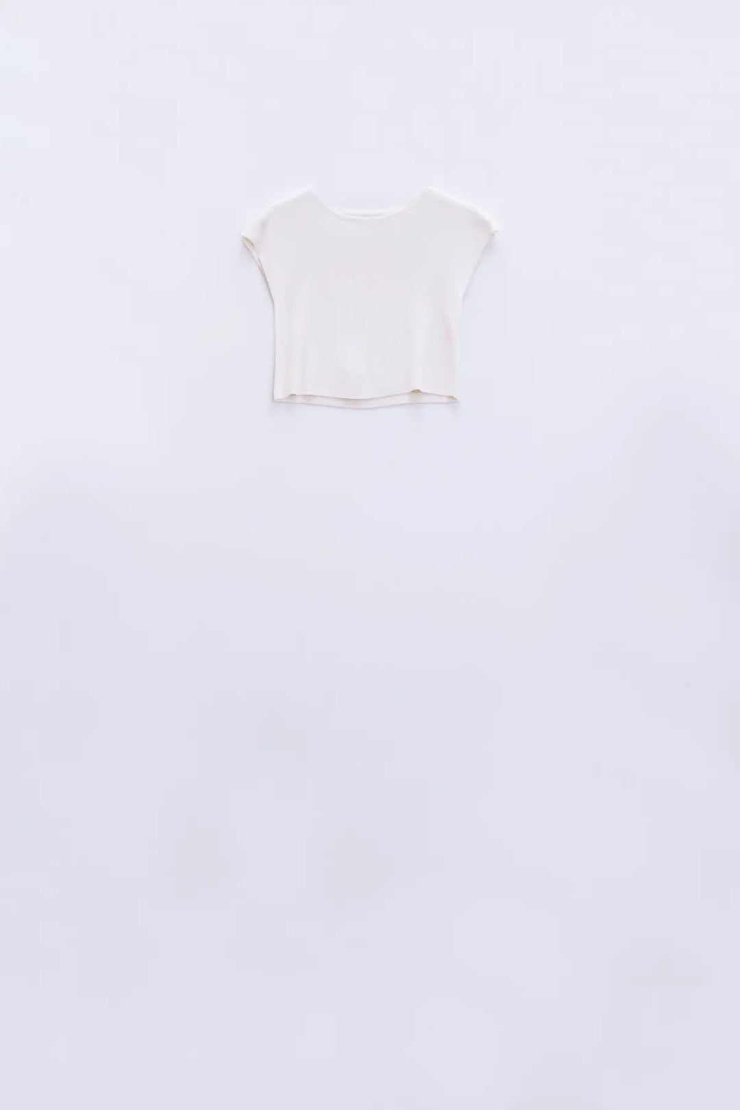 Q2 T-shirt à manches courtes en maille croisée blanc