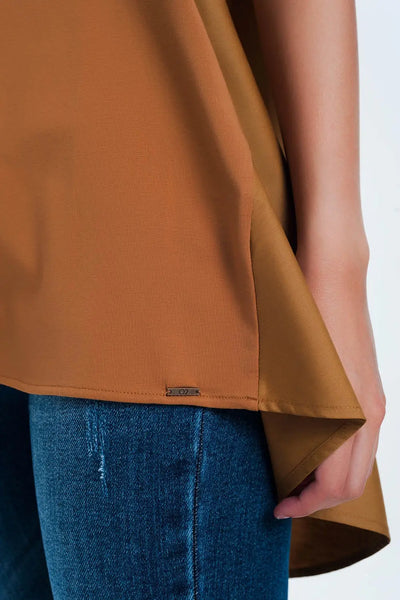 T-shirt dress in brown - Tops