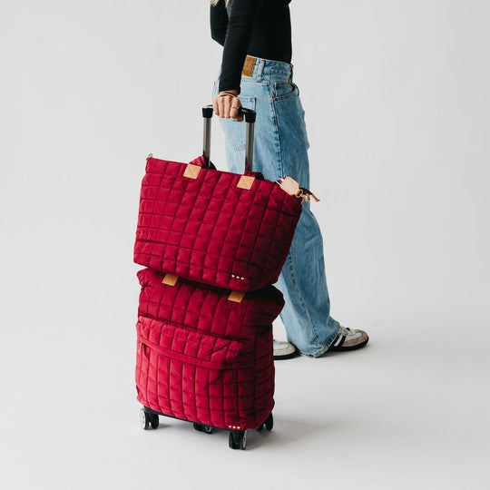 Tenley Quilted Tote Roller Bag - MELISSA JEAN