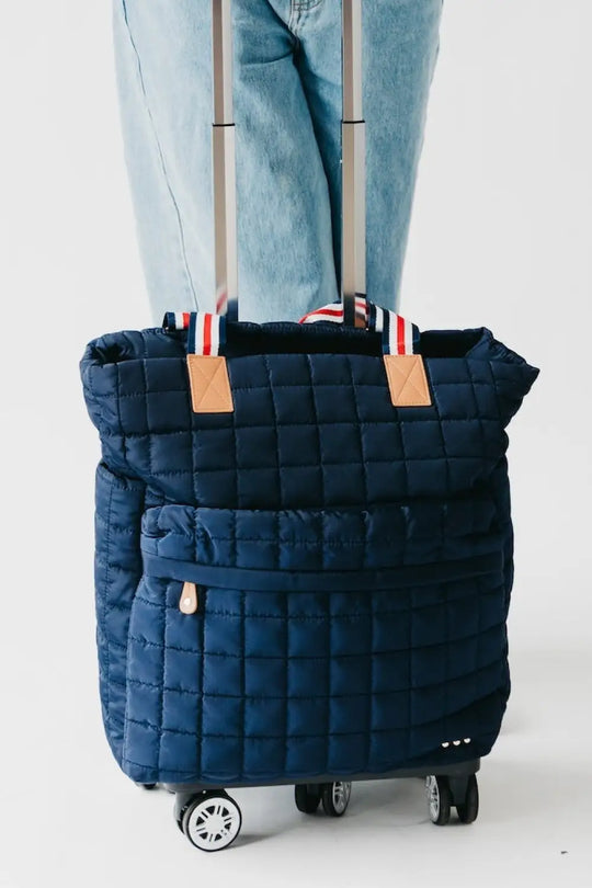 Original Style Tenley Quilted Tote Roller Bag - Navy - Tote Bag