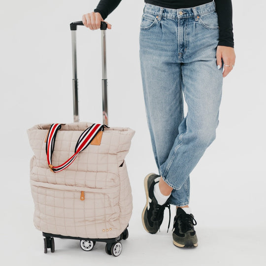Tenley Quilted Tote Roller Bag - MELISSA JEAN