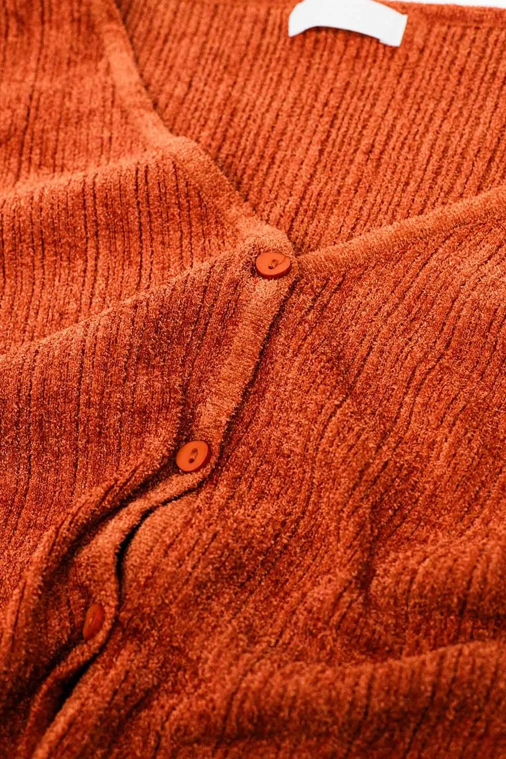 Textured Cardigan In orange - Sweaters