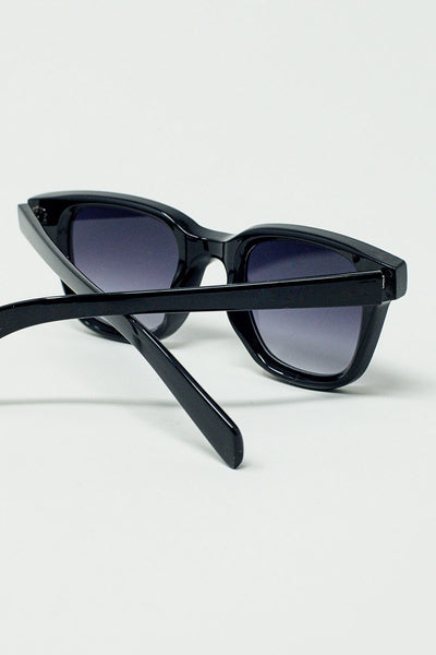 thick black delta square sunglasses