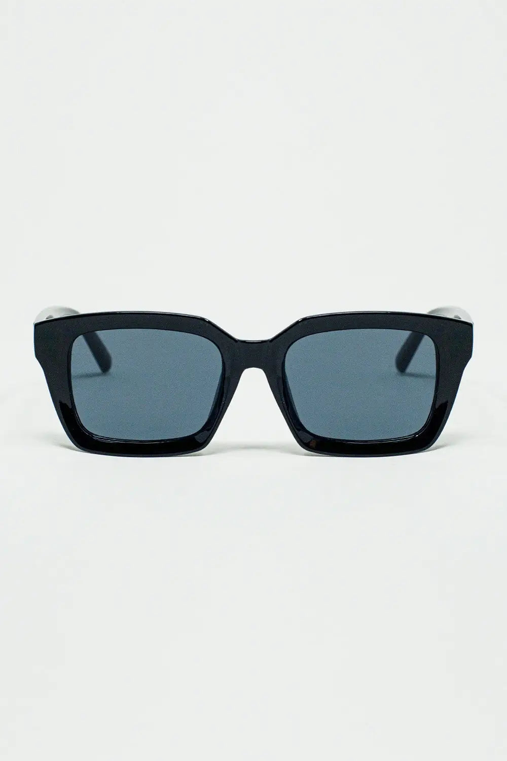Q2 Thick Square Frame Sunglasses Chunky Retro