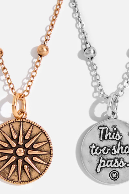 This Too Shall Pass Star Dainty Necklace - dainty