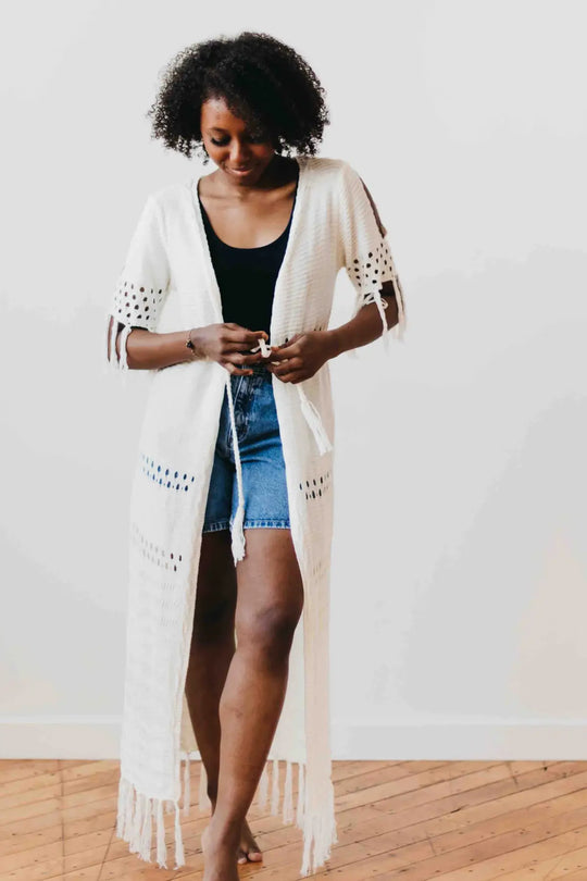 Camila Crochet Kimono - Kimono