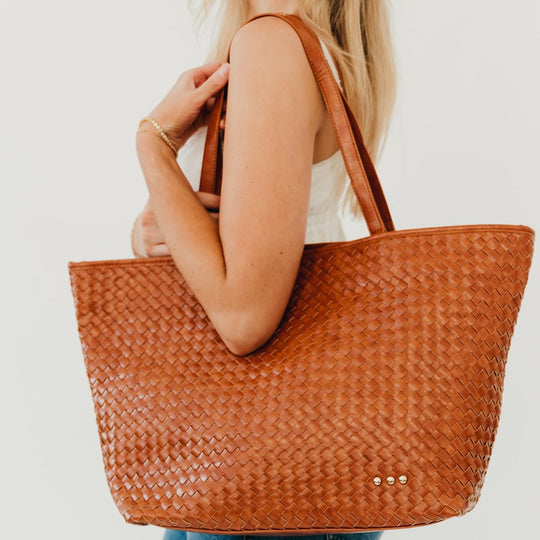Woven Tiffany Organizer Tote Bag - MELISSA JEAN