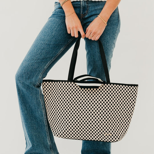 Woven Tiffany Organizer Tote Bag - MELISSA JEAN
